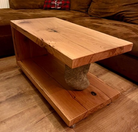 Stůl dub-kámen