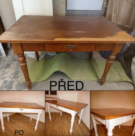Renovace stolu
